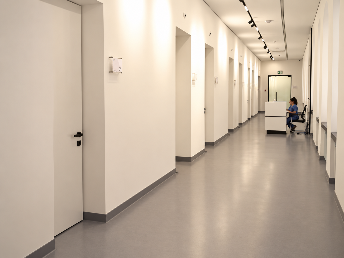 Clinic hallway